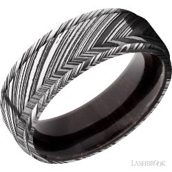 Damascus and Wood Band